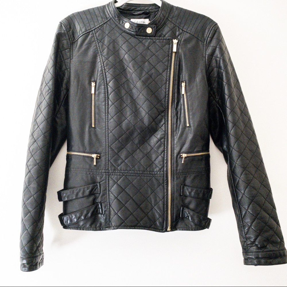 Calvin Klein Quilted Women’s Motorcycle Jacket